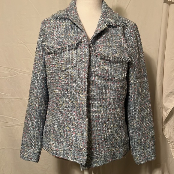 Diapers & Damon jacket baby blue size with metallicc thread, size Sml - Picture 1 of 7